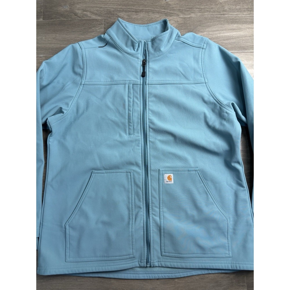Carhartt Rugged Flex Bonded Fleece Modern Fit Jacket Women's Size Xl Blue